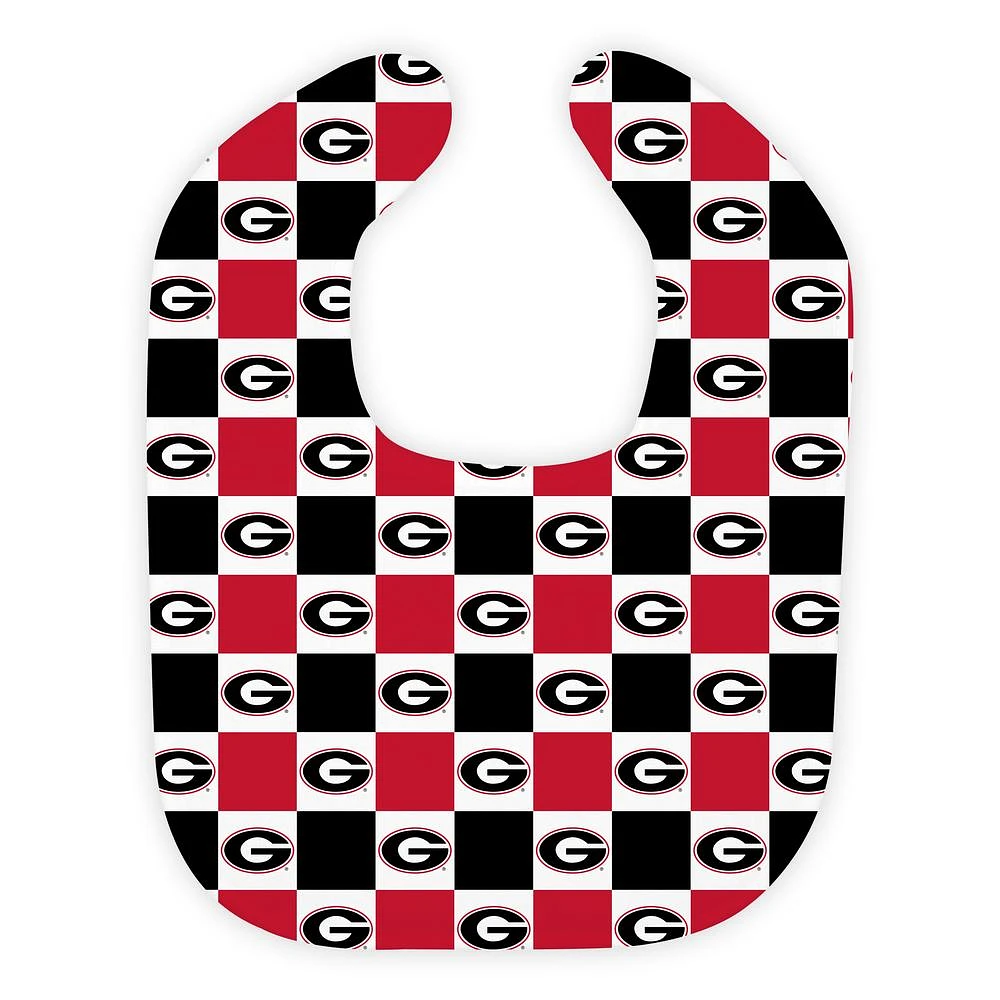 Georgia Wee Ones Checkerboard Soft Bib