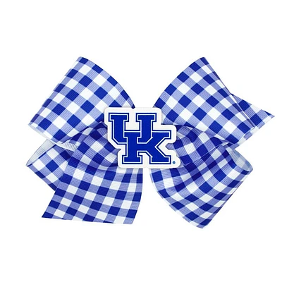 Kentucky King Gingham Grosgrain Hair Bow