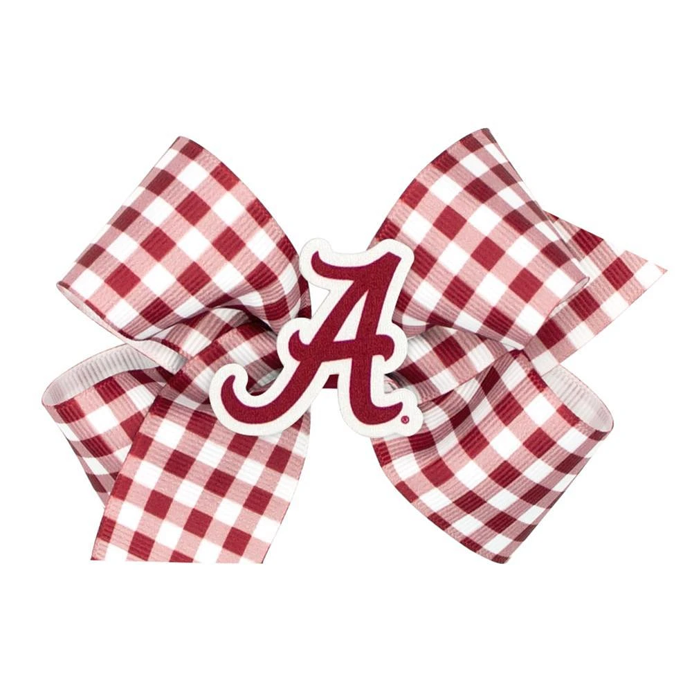 Alabama Medium Gingham Grosgrain Hair Bow