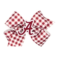 Alabama Medium Gingham Grosgrain Hair Bow