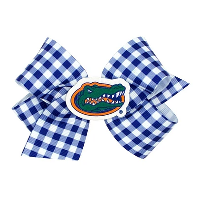 Florida Medium Gingham Grosgrain Hair Bow