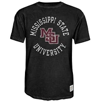 Mississippi State Retro Brand Arch Mascot Oil Wash Tee