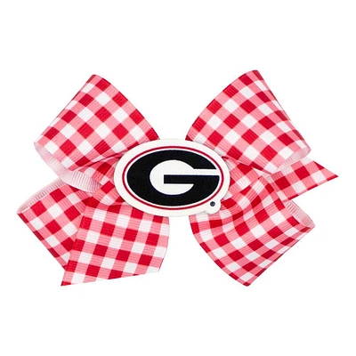 Georgia Medium Gingham Grosgrain Hair Bow