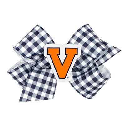 Virginia Medium Gingham Grosgrain Hair Bow