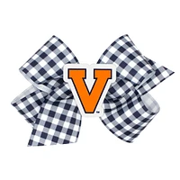 Virginia Medium Gingham Grosgrain Hair Bow
