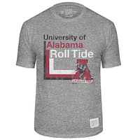 Alabama Retro Brand Lined Mascot Streaky Tee