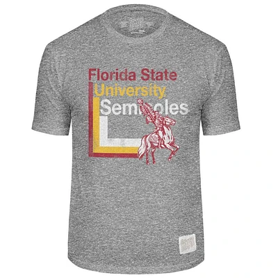 Florida State Retro Brand Lined Mascot Streaky Tee