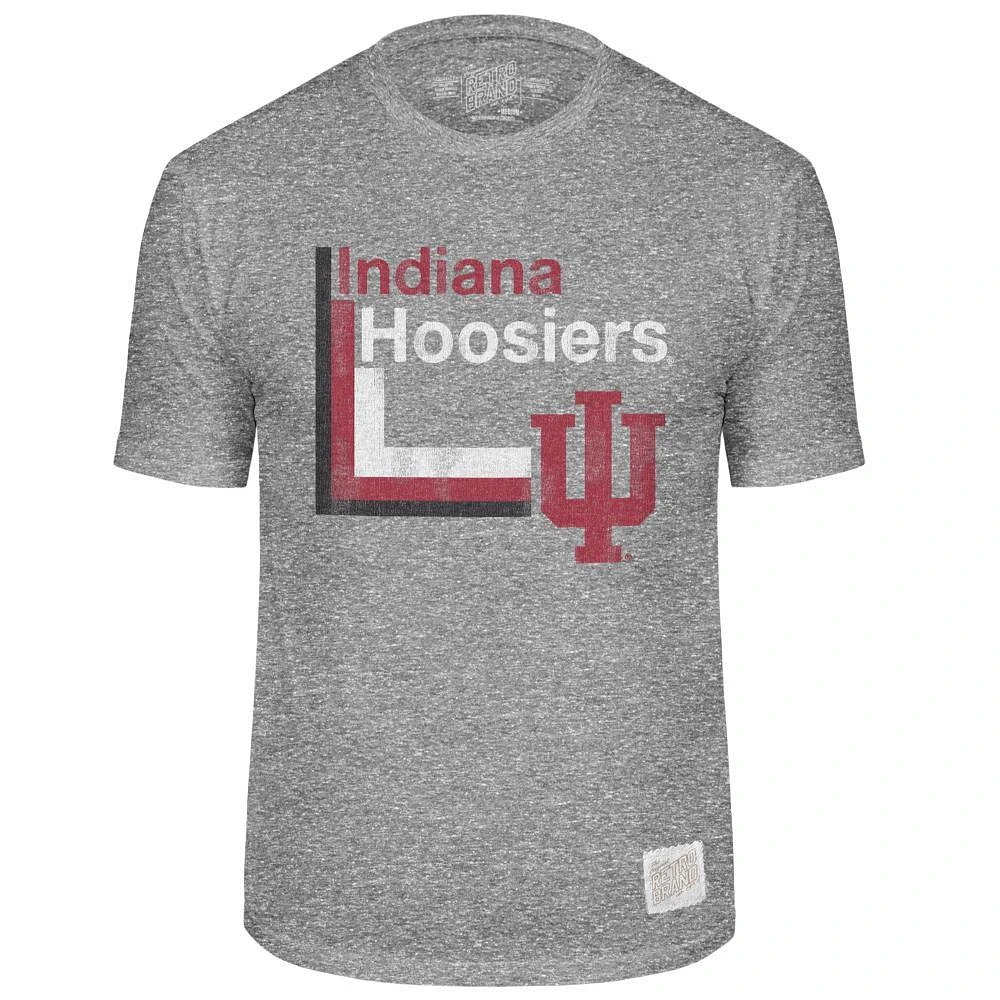 Indiana Retro Brand Lined Mascot Streaky Tee