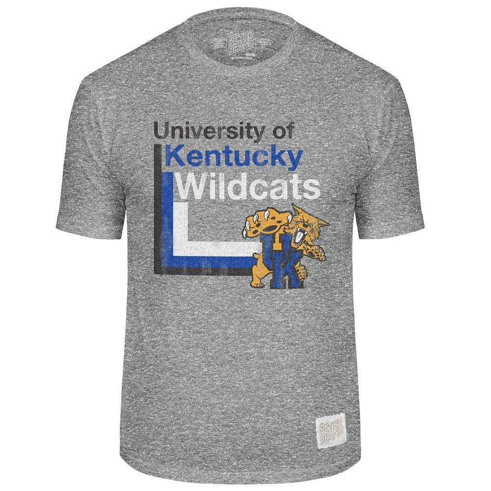 Kentucky Retro Brand Lined Mascot Streaky Tee