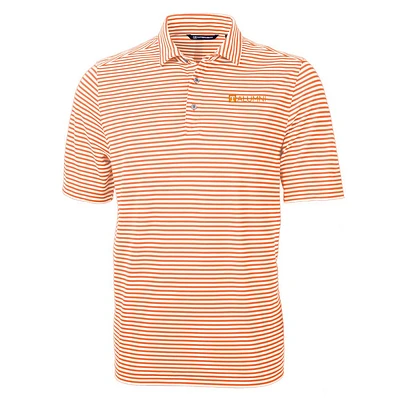 Tennessee Cutter and Buck Alumni Micro Stripe Eco Pique Polo