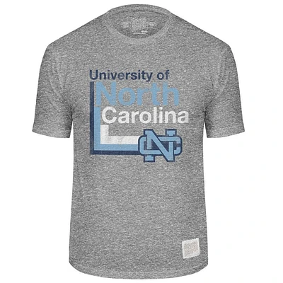UNC Retro Brand Lined Mascot Streaky Tee