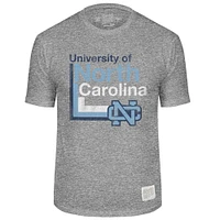 UNC Retro Brand Lined Mascot Streaky Tee