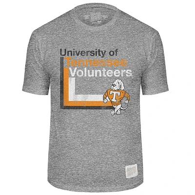 Tennessee Retro Brand Lined Mascot Streaky Tee