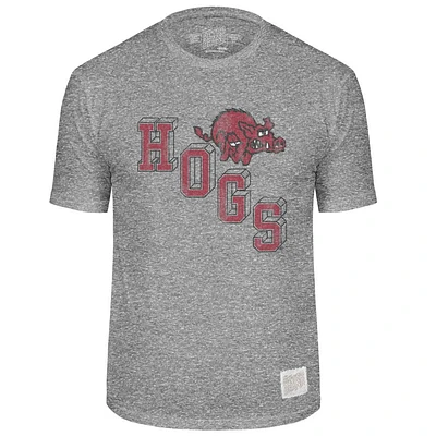 Arkansas Retro Brand Vault Mascot Streaky Tee