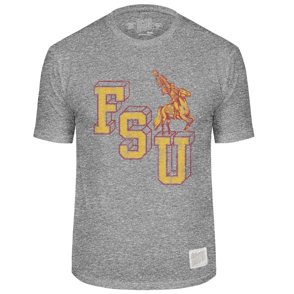 Florida State Retro Brand Vault Mascot Streaky Tee