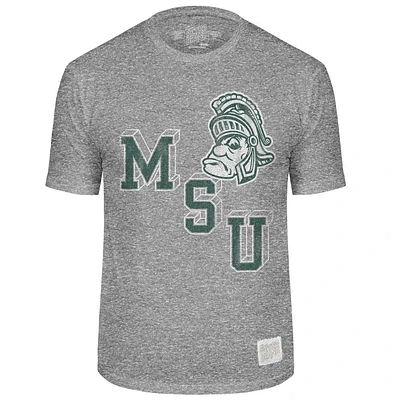 Michigan State Retro Brand Vault Mascot Streaky Tee