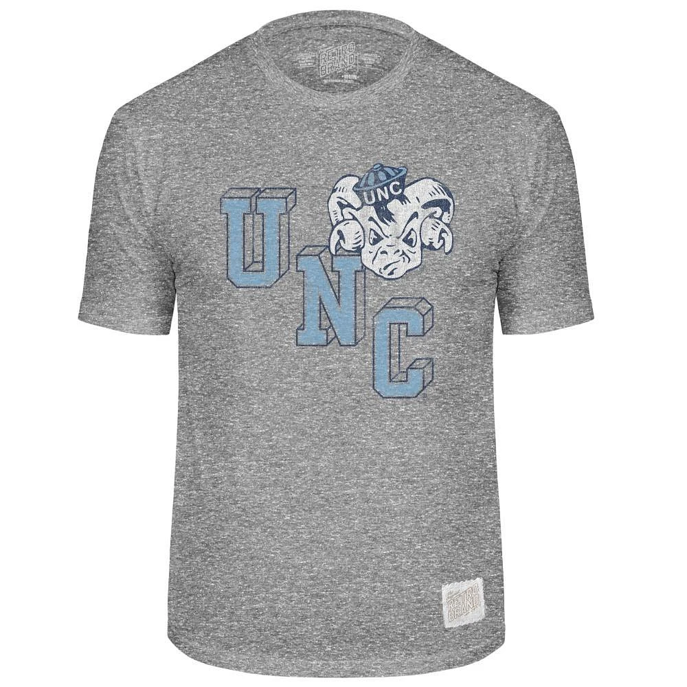 UNC Retro Brand Vault Mascot Streaky Tee