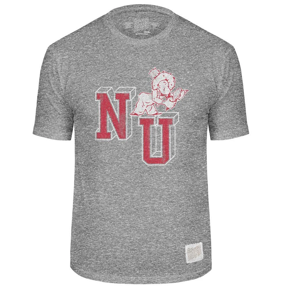 Nebraska Retro Brand Vault Mascot Streaky Tee
