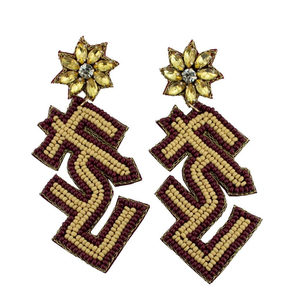 Florida State Capri Designs Beaded Earrings