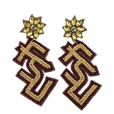 Florida State Capri Designs Beaded Earrings