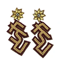Florida State Capri Designs Beaded Earrings