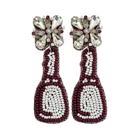 Mississippi State Capri Designs Beaded Earrings