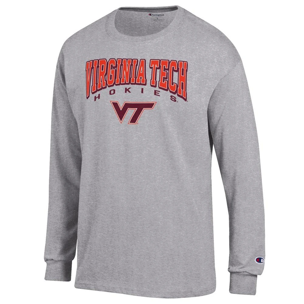 Virginia Tech Champion Arch Mascot Long Sleeve Tee