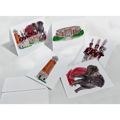 Alabama Set of 10 Watercolor Notecard Gift Set