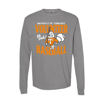 Tennessee Baseball Smokey Comfort Colors Long Sleeve Tee