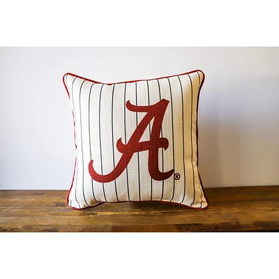 Alabama Baseball Pinstripe Pillow