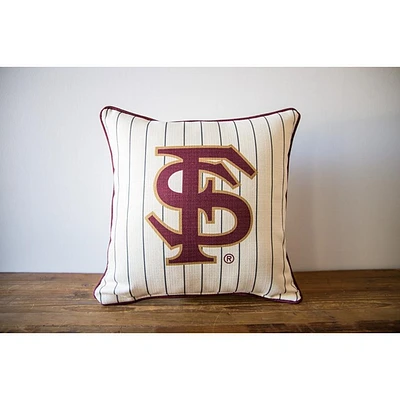 Florida State Baseball Pinstripe Pillow