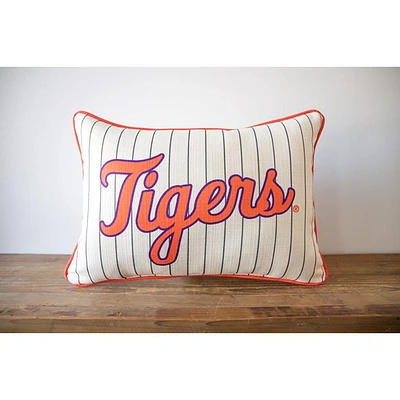 Clemson Baseball Pinstripe Pillow