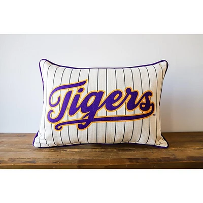 LSU Baseball Pinstripe Pillow