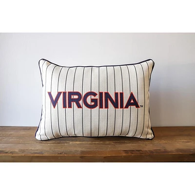 Virginia Baseball Pinstripe Pillow