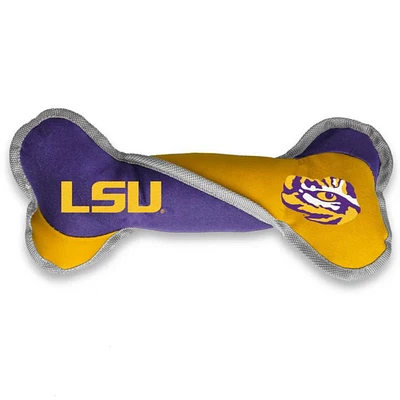 LSU Littlearth Pet Bone Tug Toy