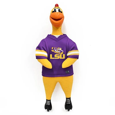 LSU Littlearth Rubber Chicken Pet Toy