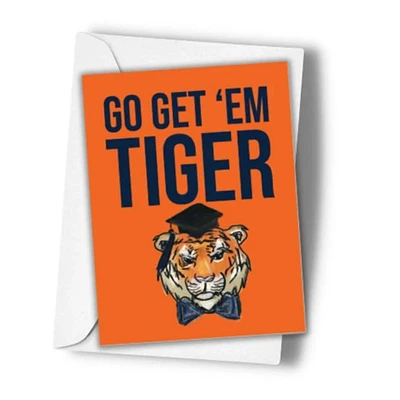 Go Get 'Em Tiger Greeting Card