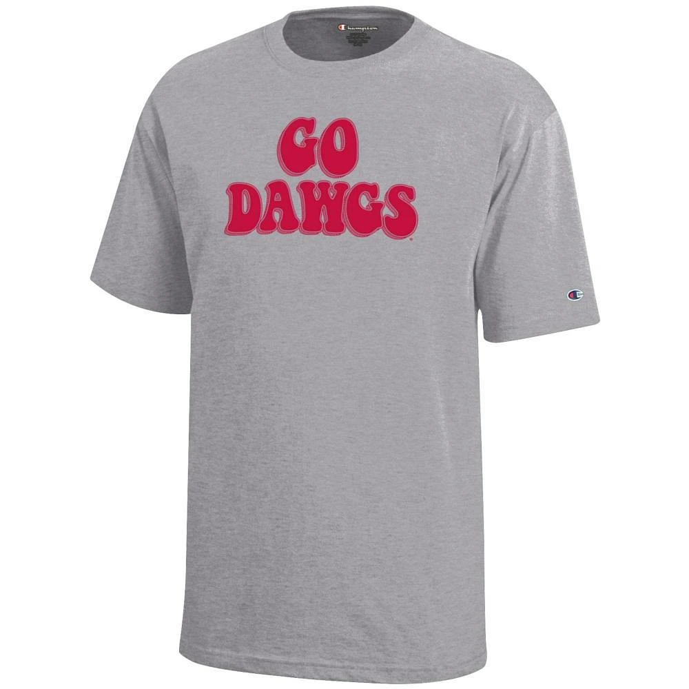 Georgia Champion YOUTH Bubble Font Stack Tee