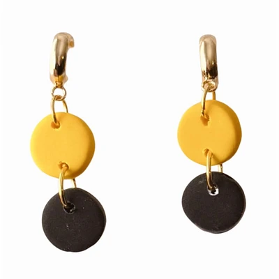 and Sweet Tree Jewelry Ember Double Circle Drop Earrings