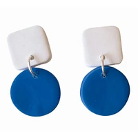 Royal and White Sweet Tree Jewelry Emelyn Mixed Shape Earrings