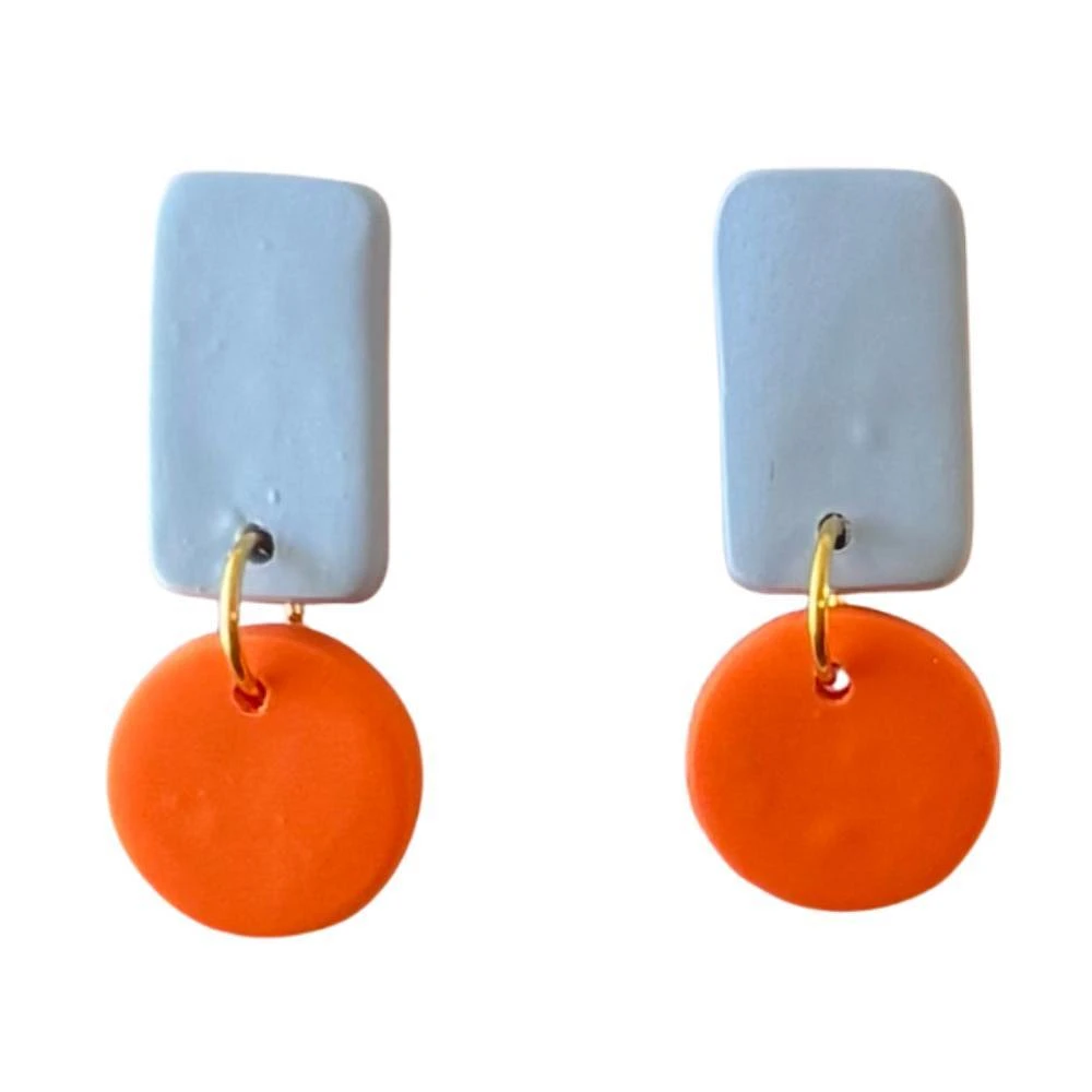 Tennessee Lady Vols Sweet Tree Jewelry Reign Rectangle Circle Drop Earrings