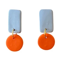 Tennessee Lady Vols Sweet Tree Jewelry Reign Rectangle Circle Drop Earrings