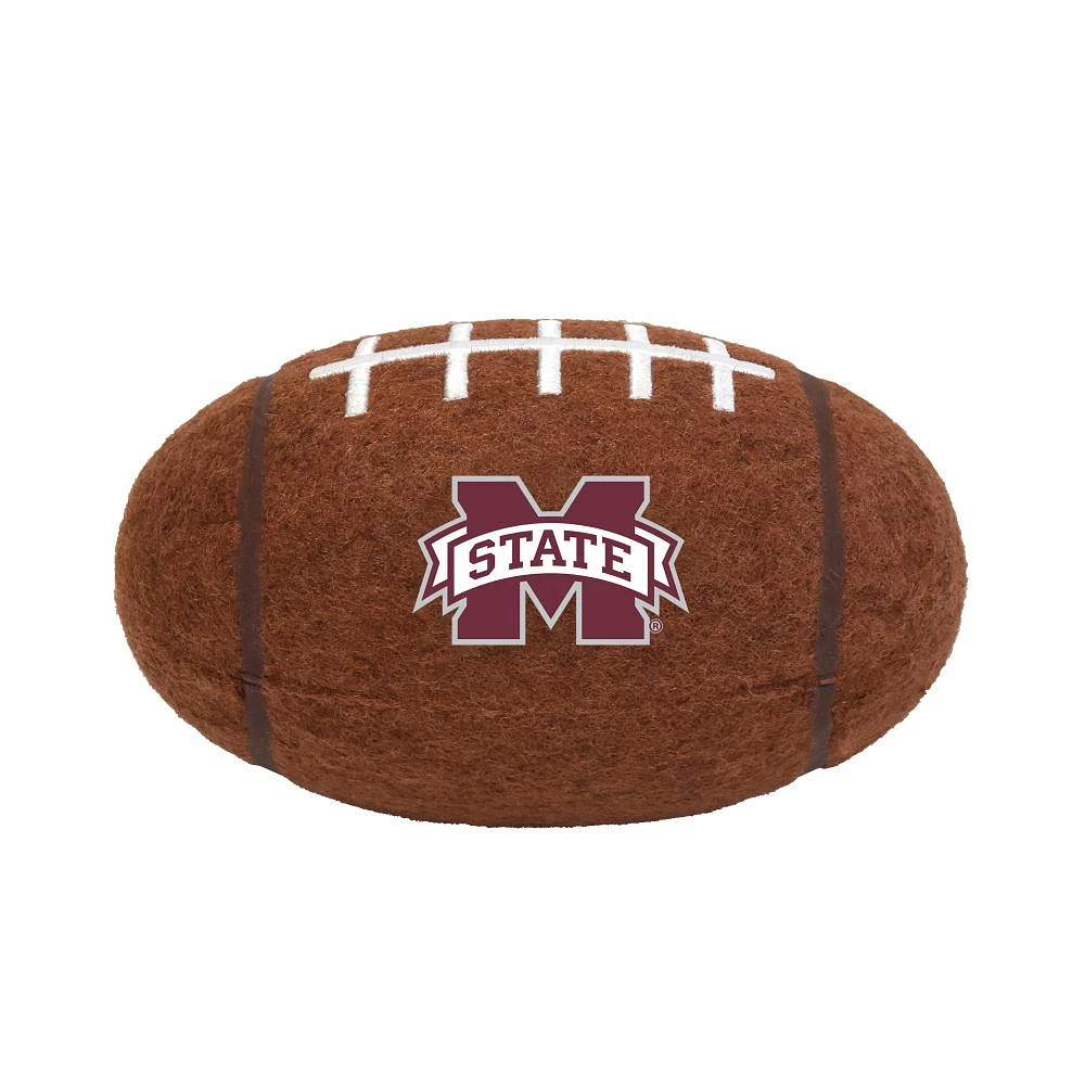 Mississippi State Littlearth Tough Chewer Football Dog Toy