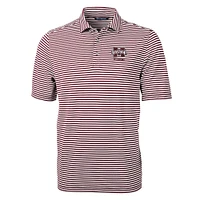 Mississippi State Cutter and Buck Alumni Micro Stripe Eco Pique Polo