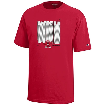 Western Kentucky Champion YOUTH Wordmark Repeat Over Logo Tee