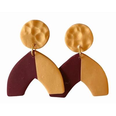 Garnet and Gold Sweet Tree Jewelry Addyson Earrings