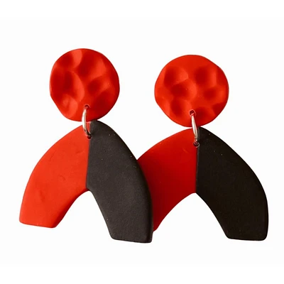 Red and Black Sweet Tree Jewelry Addyson Earrings