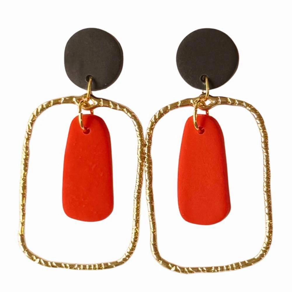 Red and Black Sweet Tree Jewelry Blake Earrings