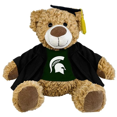 Michigan State 8.5 Inch Abby Graduation Plush Bear