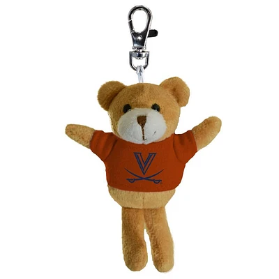 Virginia Plush Bear Keychain